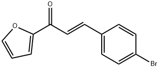 (2E)-3-(4-bromophenyl)-1-(furan-2-yl)prop-2-en-1-one Struktur