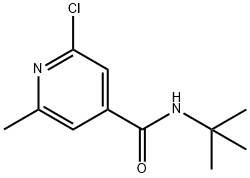 4-Pyridinecarboxamide,2-chloro-N-(1,1-dimethylethyl)-6-methyl- Struktur