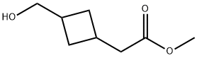 methyl 2-(3-(hydroxymethyl)cyclobutyl)acetate Struktur