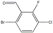 6-bromo-3-chloro-2-fluorobenzaldehyde Struktur