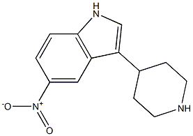 5-nitro-3-piperidin-4-yl-1H-indole Struktur