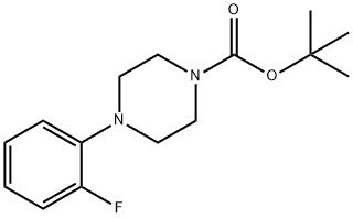 tert-butyl 4-(2-fluorophenyl)piperazine-1-carboxylate Struktur