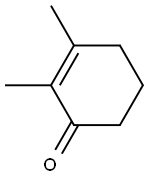 2,3-dimethylcyclohex-2-en-1-one Struktur