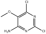 2,6-Dichloro-5-methoxy-4-pyrimidinamine Struktur