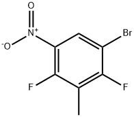 1-BROMO-2,4-DIFLUORO-3-METHYL-5-NITROBENZENE Struktur