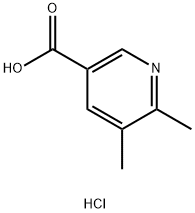 5,6-dimethylnicotinic acid hydrochloride Struktur