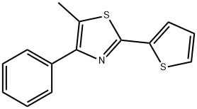 5-Methyl-4-phenyl-2-(2-thienyl)thiazole Struktur