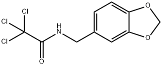 N-(1,3-benzodioxol-5-ylmethyl)-2,2,2-trichloroacetamide Struktur