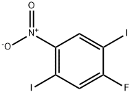 1-Fluoro-2,5-diiodo-4-nitro-benzene Struktur