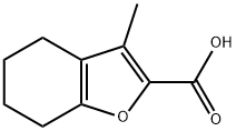 3-Methyl-4,5,6,7-tetrahydro-benzofuran-2-carboxylic acid Struktur