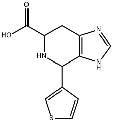 4-(thiophen-3-yl)-3H,4H,5H,6H,7H-imidazo[4,5-c]pyridine-6-carboxylic acid Struktur