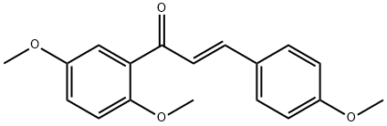 (2E)-1-(2,5-dimethoxyphenyl)-3-(4-methoxyphenyl)prop-2-en-1-one Struktur