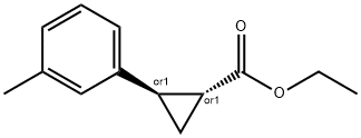 TRANS-ETHYL 2-(M-TOLYL)CYCLOPROPANECARBOXYLATE Struktur