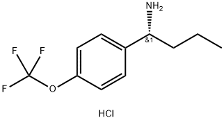 (1R)-1-[4-(TRIFLUOROMETHOXY)PHENYL]BUTYLAMINE HYDROCHLORIDE Struktur