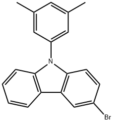 3-Bromo-9-(3,5-dimethylphenyl)-9H-carbazole Struktur