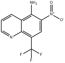 6-Nitro-8-trifluoromethyl-quinolin-5-ylamine Struktur