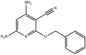 4,6-Diamino-2-benzyloxy-nicotinonitrile Struktur