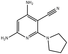 4,6-Diamino-2-pyrrolidin-1-yl-nicotinonitrile Struktur