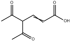 4-Acetyl-5-oxo-hex-2-enoic acid Struktur