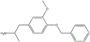 1-(3-methoxy-4-phenylmethoxyphenyl)propan-2-amine Struktur