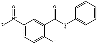 Benzamide, 2-fluoro-5-nitro-N-phenyl- Struktur