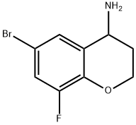 6-BROMO-8-FLUORO-3,4-DIHYDRO-2H-1-BENZOPYRAN-4-AMINE HYDROCHLRIDE Struktur