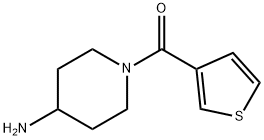 (4-aminopiperidin-1-yl)(thiophen-3-yl)methanone Struktur