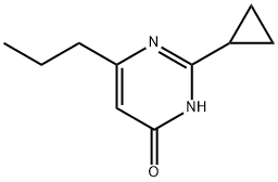 2-cyclopropyl-6-propylpyrimidin-4-ol Struktur