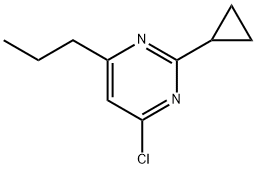 4-chloro-2-cyclopropyl-6-propylpyrimidine Struktur