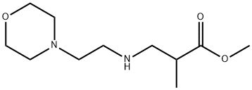 methyl 2-methyl-3-{[2-(morpholin-4-yl)ethyl]amino}propanoate Struktur