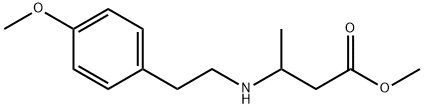 methyl 3-{[2-(4-methoxyphenyl)ethyl]amino}butanoate Struktur