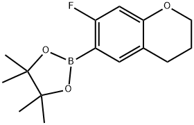 (7-FLUOROCHROMAN-6-YL)BORONIC ACID PINACOL ESTER Struktur