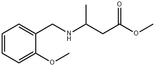 methyl 3-{[(2-methoxyphenyl)methyl]amino}butanoate Struktur