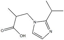 3-(2-isopropyl-1H-imidazol-1-yl)-2-methylpropanoic acid Struktur