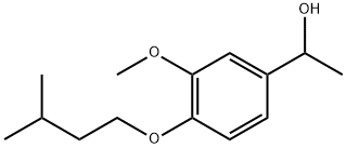 1-(4-(ISOPENTYLOXY)-3-METHOXYPHENYL)ETHANOL Struktur