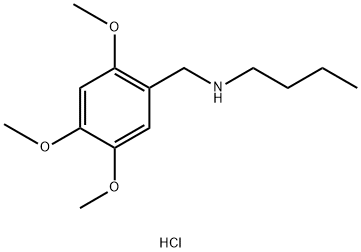 butyl[(2,4,5-trimethoxyphenyl)methyl]amine hydrochloride Struktur