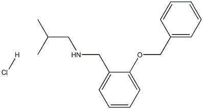 {[2-(benzyloxy)phenyl]methyl}(2-methylpropyl)amine hydrochloride Struktur