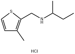 (butan-2-yl)[(3-methylthiophen-2-yl)methyl]amine hydrochloride Struktur