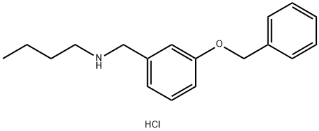 {[3-(benzyloxy)phenyl]methyl}(butyl)amine hydrochloride Struktur