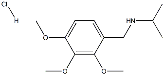 (propan-2-yl)[(2,3,4-trimethoxyphenyl)methyl]amine hydrochloride Struktur