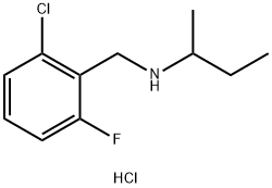 (butan-2-yl)[(2-chloro-6-fluorophenyl)methyl]amine hydrochloride Struktur