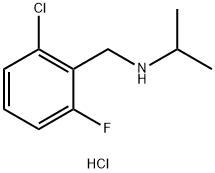 [(2-chloro-6-fluorophenyl)methyl](propan-2-yl)amine hydrochloride Struktur