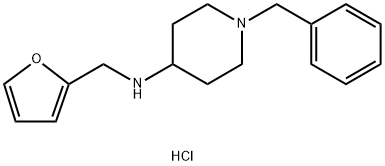 1-benzyl-N-[(furan-2-yl)methyl]piperidin-4-amine dihydrochloride Struktur