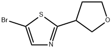 5-bromo-2-(oxolan-3-yl)-1,3-thiazole Struktur