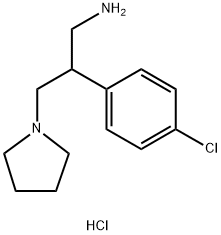 2-(4-CHLOROPHENYL)-3-(PYRROLIDIN-1-YL)PROPAN-1-AMINE DIHYDROCHLORIDE Struktur