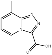 8-Methyl-[1,2,4]triazolo[4,3-a]pyridine-3-carboxylic acid Struktur