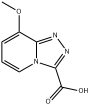 8-Methoxy-[1,2,4]triazolo[4,3-a]pyridine-3-carboxylic acid Struktur