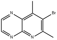 7-bromo-6,8-dimethylpyrido[2,3-b]pyrazine Struktur