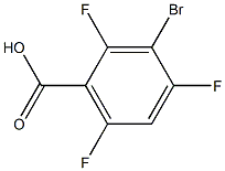 3-Bromo-2,4,6-trifluorobenzoic acid Struktur