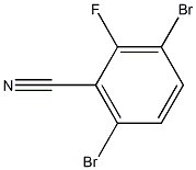 3,6-dibromo-2-fluorobenzonitrile Struktur